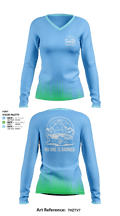 TAXI UP 11162798 Women's Long Sleeve V-neck Shirt - 1