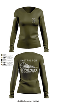 Sniper 2 79628389 Women's Long Sleeve V-neck Shirt - 1