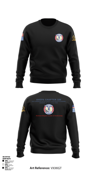 Crew Neck Sweatshirt, AHEPA, , Teamtime, Team time, sublimation, custom sports apparel, team uniforms, spirit wear, spiritwear, sports uniforms, custom shirts, team store, custom team store, fundraiser sports, apparel fundraiser