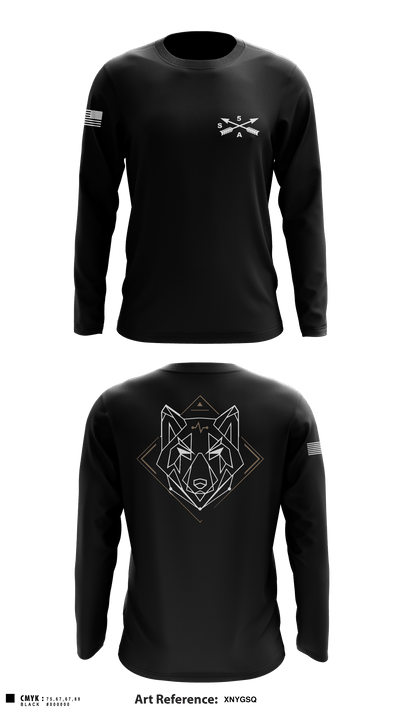 Alpha Company, 5th GSB 40097456 Long Sleeve Performance Shirt - 2