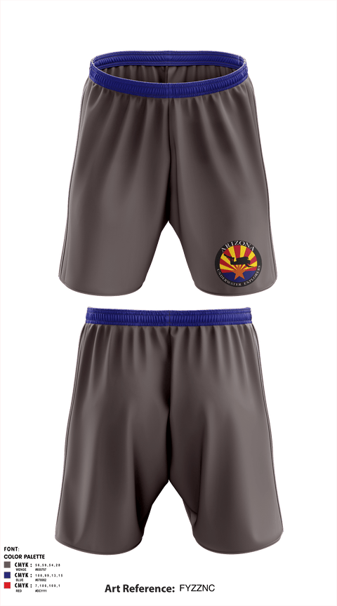 Athletic Shorts With Pockets, Arizona Underwater Explorers, , Teamtime, Team time, sublimation, custom sports apparel, team uniforms, spirit wear, spiritwear, sports uniforms, custom shirts, team store, custom team store, fundraiser sports, apparel fundraiser