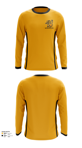 Long Sleeve Performance Shirt, Northwestern Tigers, Football, Teamtime, Team time, sublimation, custom sports apparel, team uniforms, spirit wear, spiritwear, sports uniforms, custom shirts, team store, custom team store, fundraiser sports, apparel fundraiser