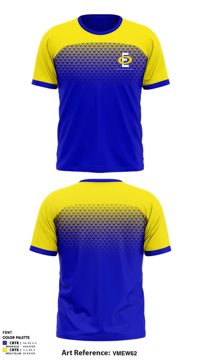 Oran High School 65220878 Short Sleeve Performance Shirt - 1