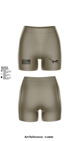 Women's Compression Shorts, , Army, Teamtime, Team time, sublimation, custom sports apparel, team uniforms, spirit wear, spiritwear, sports uniforms, custom shirts, team store, custom team store, fundraiser sports, apparel fundraiser