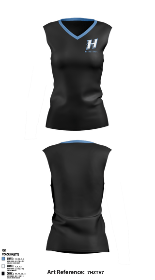 Women's Short Sleeve Vneck Shirt, Huntingtown Girls Basketball, Women's Basketball, Teamtime, Team time, sublimation, custom sports apparel, team uniforms, spirit wear, spiritwear, sports uniforms, custom shirts, team store, custom team store, fundraiser sports, apparel fundraiser