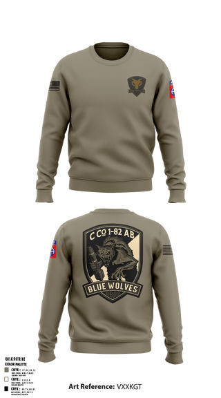 Crew Neck Sweatshirt, , Army, Teamtime, Team time, sublimation, custom sports apparel, team uniforms, spirit wear, spiritwear, sports uniforms, custom shirts, team store, custom team store, fundraiser sports, apparel fundraiser