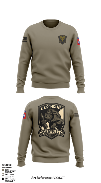 C/1-82 AB Bluewolves 72961679 Crew Neck Sweatshirt - 13