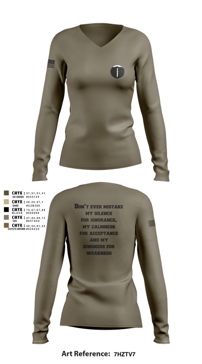 SOI West 38212133 Women's Long Sleeve V-neck Shirt - 2