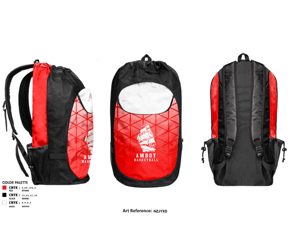 Gear Bag, Amboy High School Basketball, Women's Basketball, Teamtime, Team time, sublimation, custom sports apparel, team uniforms, spirit wear, spiritwear, sports uniforms, custom shirts, team store, custom team store, fundraiser sports, apparel fundraiser