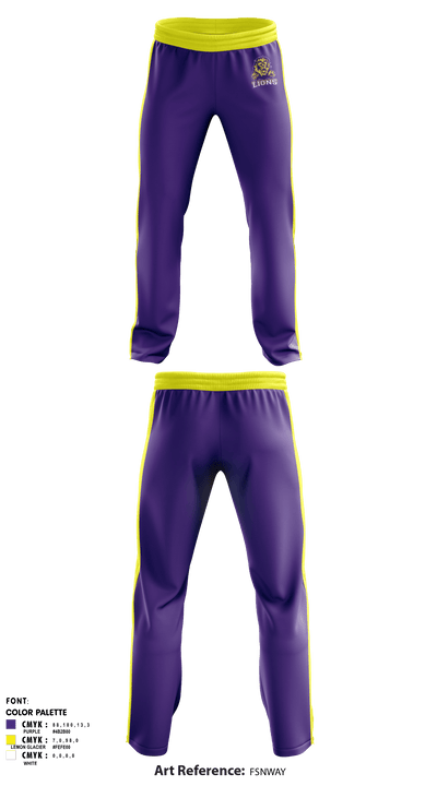 Columbia Central High School Golf 6708728 Sweatpants - 1