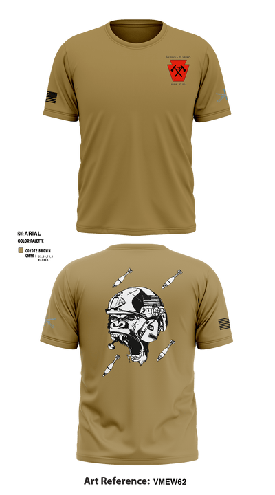 1-111th IN BN 37171288 Short Sleeve Performance Shirt - 3