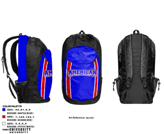 Gear Bag, American Football Camps and Combines, Football, Teamtime, Team time, sublimation, custom sports apparel, team uniforms, spirit wear, spiritwear, sports uniforms, custom shirts, team store, custom team store, fundraiser sports, apparel fundraiser