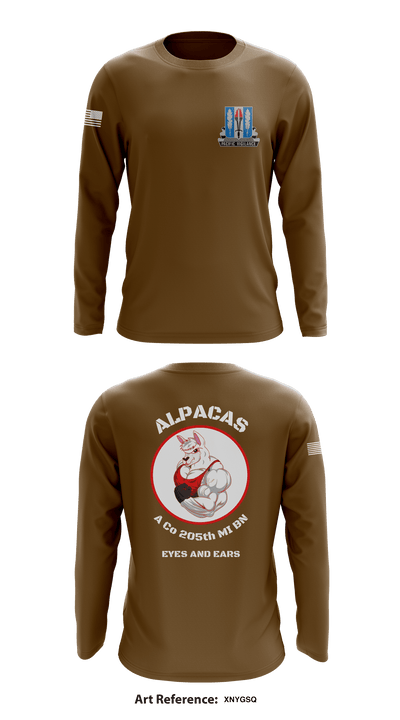 Alpha Company 205th MI BN 42237898 Long Sleeve Performance Shirt - 4