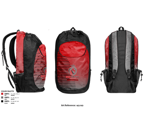 Gear Bag, Katy Christian Academy Basketball, Men's Basketball, Teamtime, Team time, sublimation, custom sports apparel, team uniforms, spirit wear, spiritwear, sports uniforms, custom shirts, team store, custom team store, fundraiser sports, apparel fundraiser