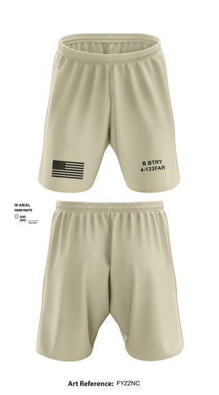 Athletic Shorts With Pockets, B BTRY 4-133FAR, Army, Teamtime, Team time, sublimation, custom sports apparel, team uniforms, spirit wear, spiritwear, sports uniforms, custom shirts, team store, custom team store, fundraiser sports, apparel fundraiser