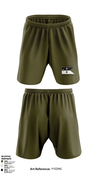 Athletic Shorts With Pockets, 4-4 AB DARKHORSE, Army, Teamtime, Team time, sublimation, custom sports apparel, team uniforms, spirit wear, spiritwear, sports uniforms, custom shirts, team store, custom team store, fundraiser sports, apparel fundraiser