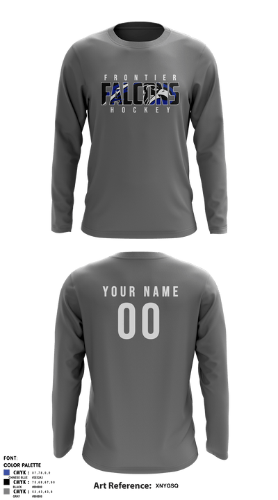 Frontier Central Hockey 50669255 Long Sleeve Shooting Shirt - 6