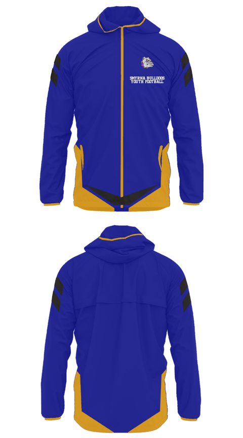 Windbreaker, Smyrna Bulldogs Youth Football, Football, Teamtime, Team time, sublimation, custom sports apparel, team uniforms, spirit wear, spiritwear, sports uniforms, custom shirts, team store, custom team store, fundraiser sports, apparel fundraiser