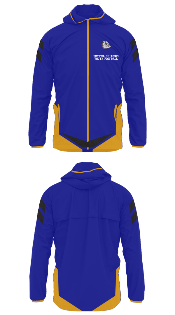 Windbreaker, Smyrna Bulldogs Youth Football, Football, Teamtime, Team time, sublimation, custom sports apparel, team uniforms, spirit wear, spiritwear, sports uniforms, custom shirts, team store, custom team store, fundraiser sports, apparel fundraiser