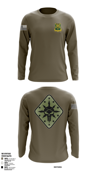 C Co 1-635th AR 23122236 Long Sleeve Performance Shirt - 3