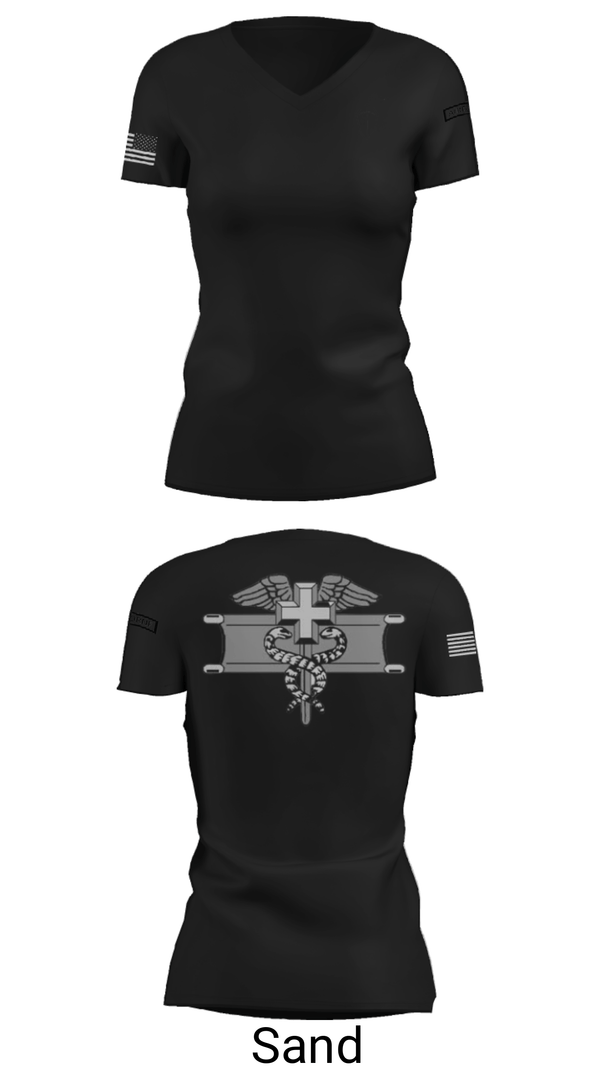 Women's Short Sleeve Vneck Shirt, , Army, Teamtime, Team time, sublimation, custom sports apparel, team uniforms, spirit wear, spiritwear, sports uniforms, custom shirts, team store, custom team store, fundraiser sports, apparel fundraiser