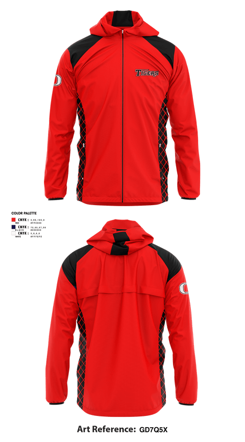 Windbreaker, Omaha Tigers Baseball, Baseball, Teamtime, Team time, sublimation, custom sports apparel, team uniforms, spirit wear, spiritwear, sports uniforms, custom shirts, team store, custom team store, fundraiser sports, apparel fundraiser