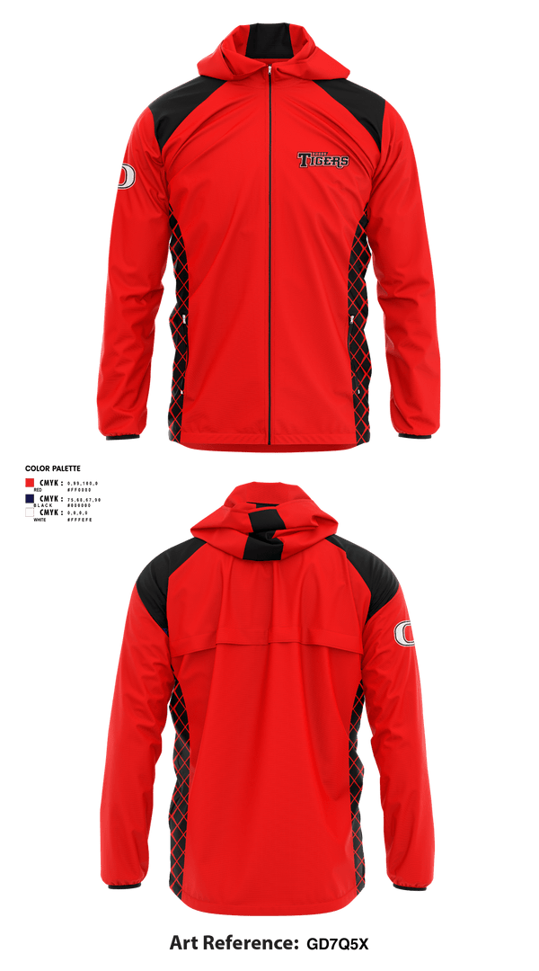 Windbreaker, Omaha Tigers Baseball, Baseball, Teamtime, Team time, sublimation, custom sports apparel, team uniforms, spirit wear, spiritwear, sports uniforms, custom shirts, team store, custom team store, fundraiser sports, apparel fundraiser