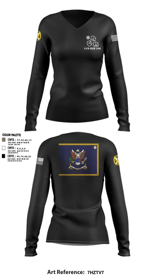 Women's Long Sleeve Vneck Shirt, , Army, Teamtime, Team time, sublimation, custom sports apparel, team uniforms, spirit wear, spiritwear, sports uniforms, custom shirts, team store, custom team store, fundraiser sports, apparel fundraiser