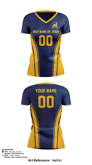 Women's Short Sleeve Vneck Shirt, Holy Name Of Jesus School, Spirit Store, Teamtime, Team time, sublimation, custom sports apparel, team uniforms, spirit wear, spiritwear, sports uniforms, custom shirts, team store, custom team store, fundraiser sports, apparel fundraiser