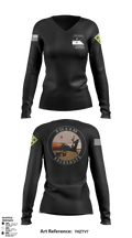 4-4 AB Shops 38588039 Women's Long Sleeve V-neck Shirt - 1