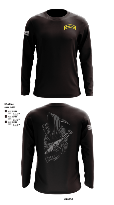 BASHER PLATOON 6768225 Long Sleeve Performance Shirt - 1