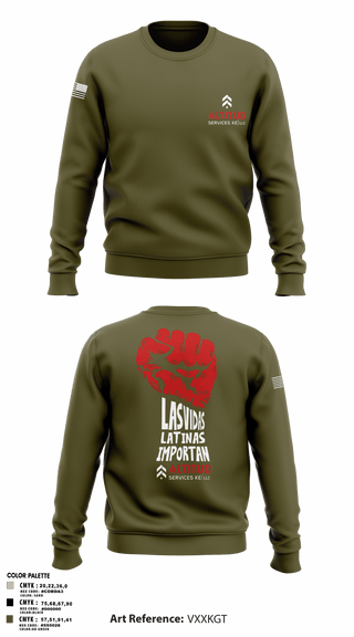 Crew Neck Sweatshirt, Altitud Services, Army, Teamtime, Team time, sublimation, custom sports apparel, team uniforms, spirit wear, spiritwear, sports uniforms, custom shirts, team store, custom team store, fundraiser sports, apparel fundraiser