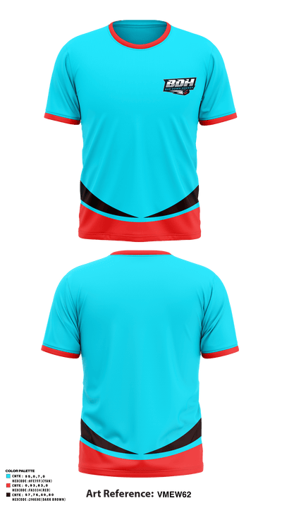 BarDown Hockey 64679982 Short Sleeve Performance Shirt - 1