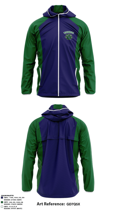 Woodgrove High School Cheer 34259448 Windbreaker - 1