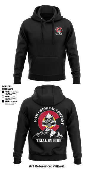 Hoodie, 10th Chemical Company, , Teamtime, Team time, sublimation, custom sports apparel, team uniforms, spirit wear, spiritwear, sports uniforms, custom shirts, team store, custom team store, fundraiser sports, apparel fundraiser