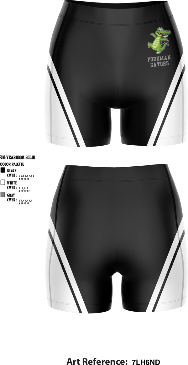 Women's Compression Shorts, Oscar Hamilton Elementary, Spirit Store, Teamtime, Team time, sublimation, custom sports apparel, team uniforms, spirit wear, spiritwear, sports uniforms, custom shirts, team store, custom team store, fundraiser sports, apparel fundraiser