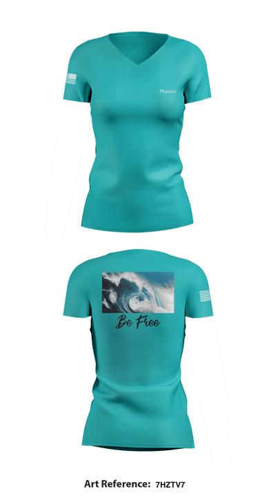Beads&Crafts 90597021 Women's Short Sleeve V-neck Shirt - 1