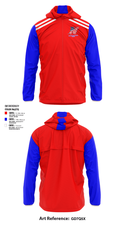 Northern High School Tennis 10530235 Windbreaker - 1