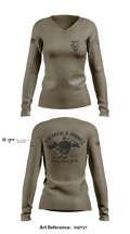 B Co 642 Avionics 85190255 Women's Long Sleeve V-neck Shirt - 2