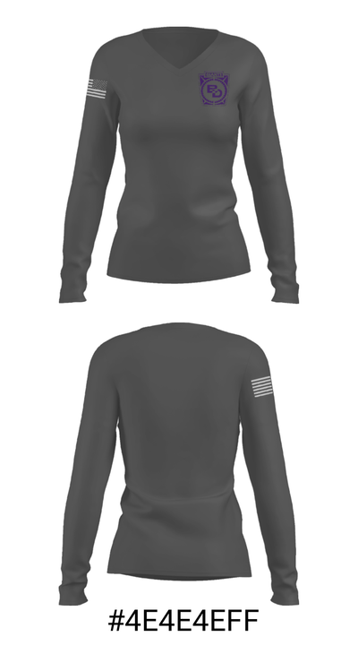 Ben Davis High School Soccer 94473738 Women's Long Sleeve V-neck Shirt - 26