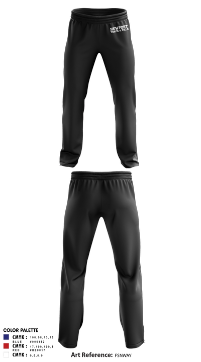 Newport High School Track & Field 49757231 Sweatpants - 4