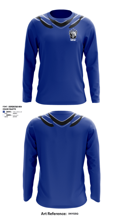 Sylvan Hills High School Wrestling 34797406 Long Sleeve Rash Guard Shirt - 2