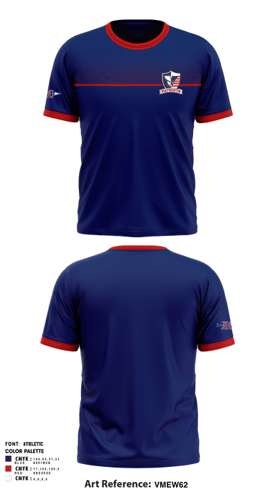 Veterans Memorial HS Cross Country 77104147 Short Sleeve Performance Shirt - 1