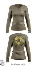 Region D Narcotics 80594861 Women's Long Sleeve V-neck Shirt - 1