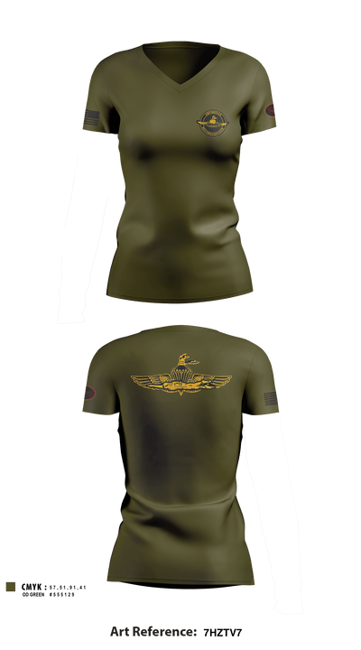 2d Recon Bn 14867704 Women's Short Sleeve V-neck Shirt - 2