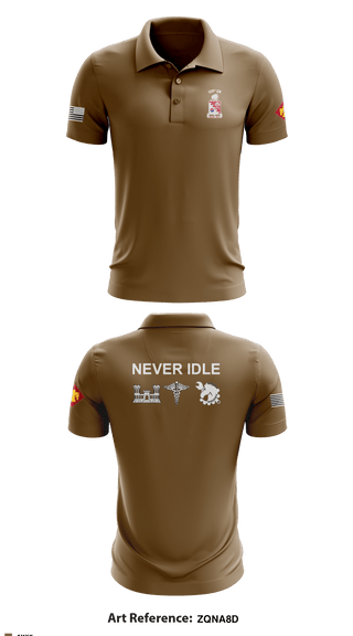 Short Sleeve Performance Polo, 120th Engineers, Army, Teamtime, Team time, sublimation, custom sports apparel, team uniforms, spirit wear, spiritwear, sports uniforms, custom shirts, team store, custom team store, fundraiser sports, apparel fundraiser