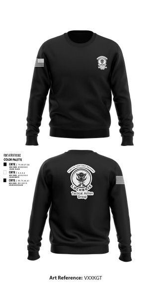 Crew Neck Sweatshirt, Lochbuie PD TAG, Police, Teamtime, Team time, sublimation, custom sports apparel, team uniforms, spirit wear, spiritwear, sports uniforms, custom shirts, team store, custom team store, fundraiser sports, apparel fundraiser