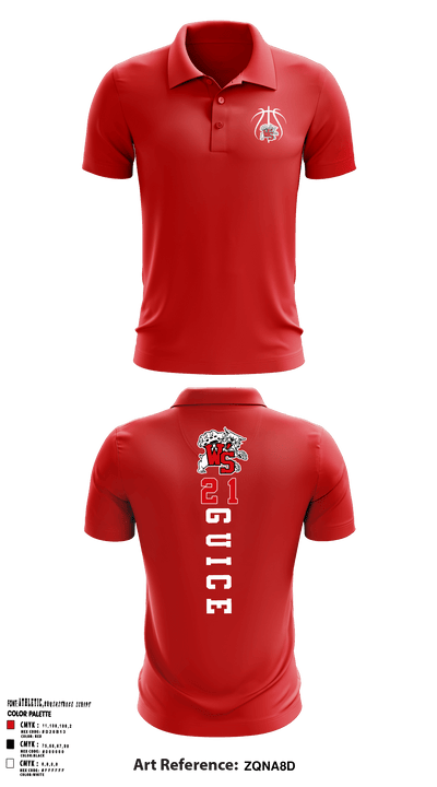 Westerville South Girls Basketball 75140636 Short Sleeve Performance Polo - 1