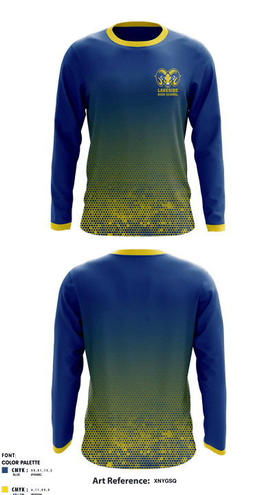 Lakeside High School Arkansas 76059736 Long Sleeve Performance Shirt - 1