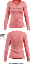 Mazie’s Boutique, LLC 53231046 Women's Long Sleeve V-neck Shirt - 1